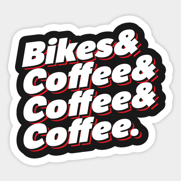 Bikes & Coffee Sticker by thingsandthings